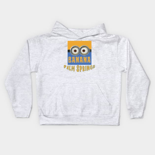 DESPICABLE MINION AMERICA PALM SPRINGS Kids Hoodie by LuckYA